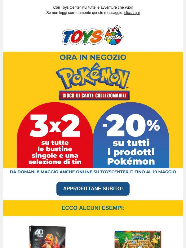 📢 -20% su TUTTI i prodotti Pokémon, in più 3x2 sulle bustine singole!