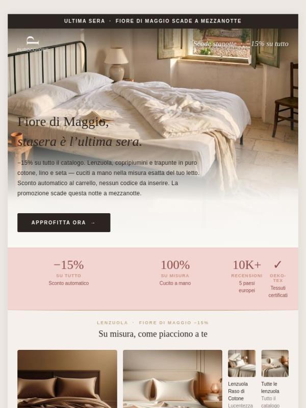 Tutto in Sconto del 15% - Scade a Mezzanotte!