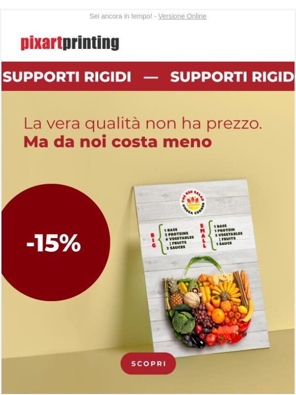 La promo continua! Supporti rigidi al -15%!