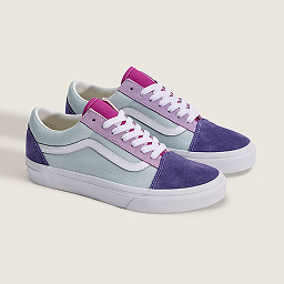 Color Block Light Purple Blues Old Skool Shoe