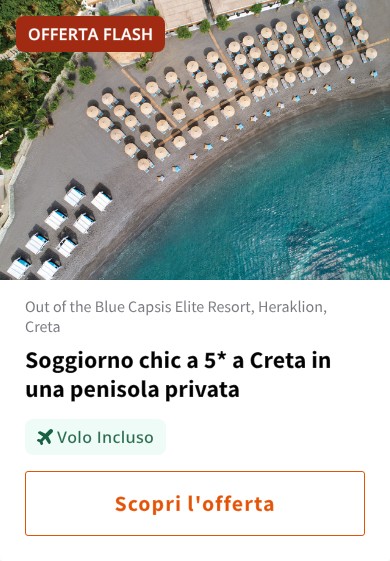 Soggiorno chic a 5* a Creta in una penisola privata