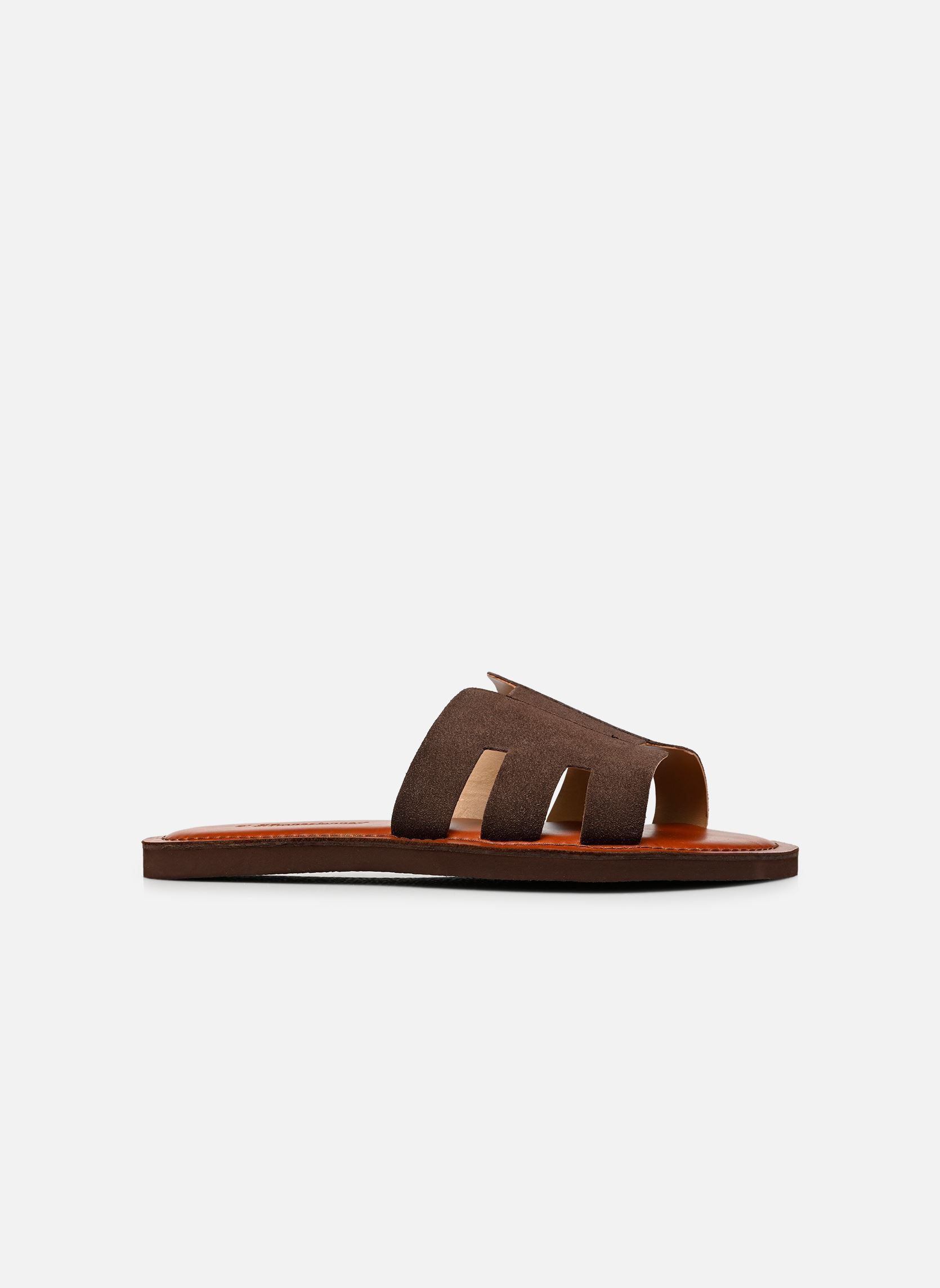Les Trop&eacute;ziennes par M Belarbi Mules EMIA SUEDE homme marron