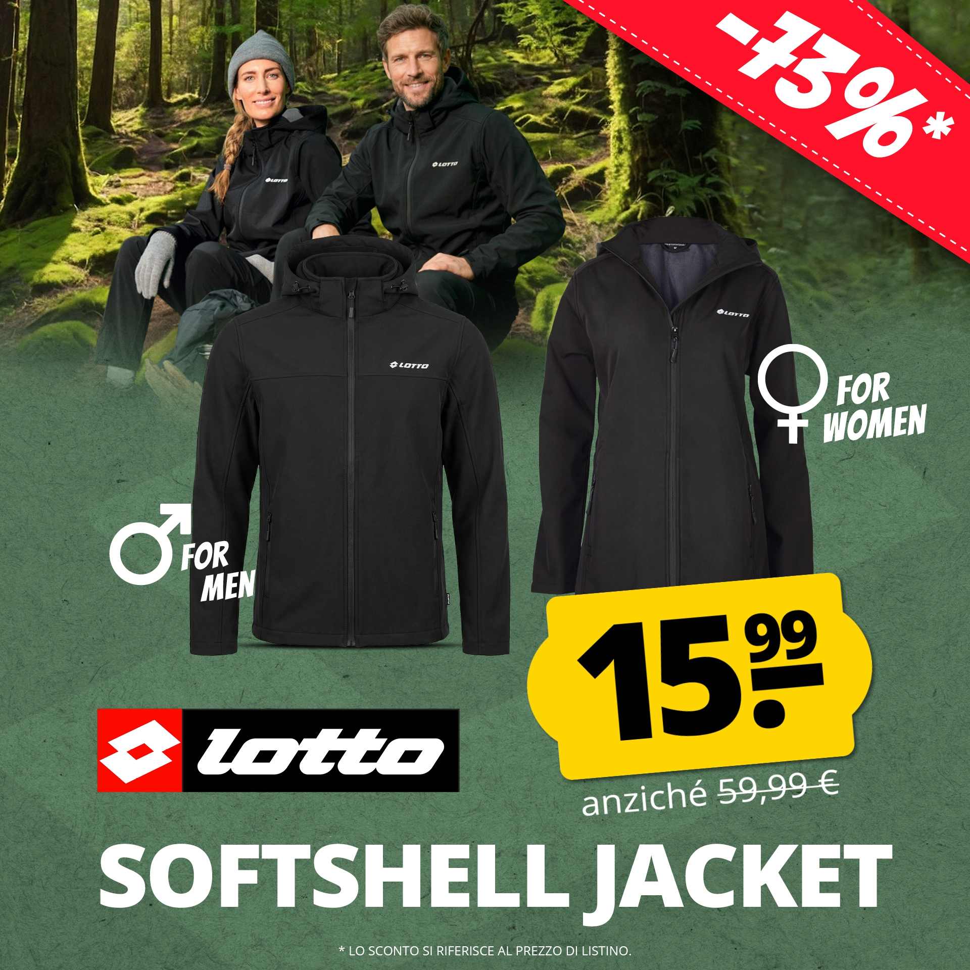 lotto outdoor uomo giacca softshell