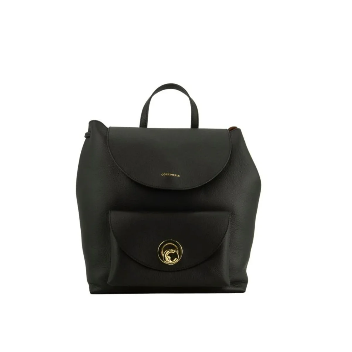 Coccinelle Nikla Zaino in Pelle Nero/Cognac