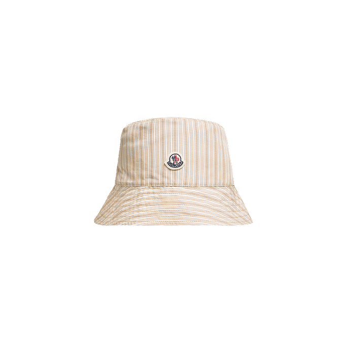 Cappello bucket reversibile in cotone a righe