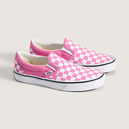 Fizz Pink Classic Slip-On Checkerboard Shoe