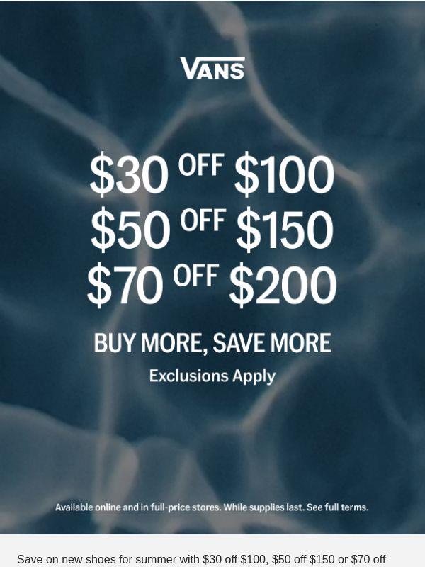 Save on summer kicks.