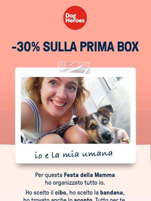 -30% sulla prima box e una bandana in regalo 🐾