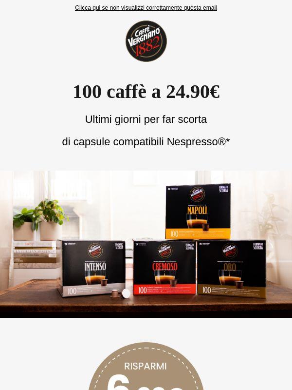 ☕ 100 Caffè a 24,90€