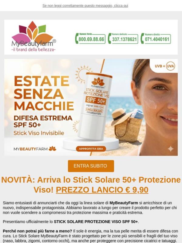 ☀️ NOVITÀ: Arriva lo Stick Solare 50+ Protezione Viso! APPROFITTA SUBITO