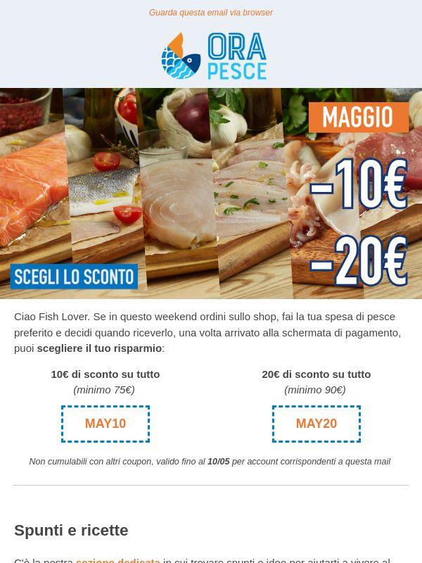 Buon venerdì Fish Lover. ✂️ Programma la tua spesa, per te un'occasione speciale.