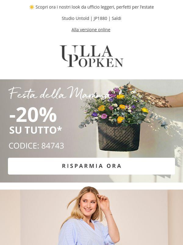 Per poco tempo: 20% di sconto su TUTTO ❤️