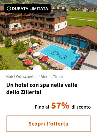 Un hotel con spa nella valle dello Zillertal