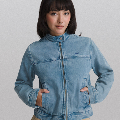Premium Wmn Pomona Collarless Station Jacket
