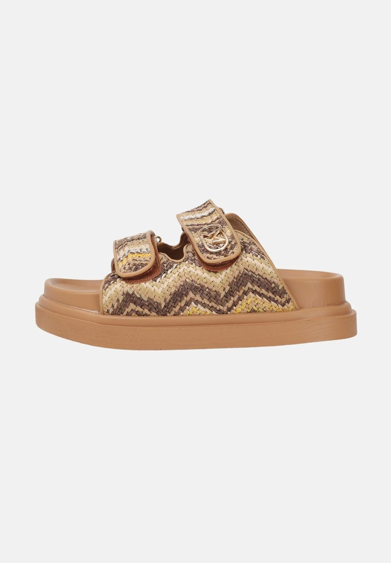 Image of MARC ELLIS Ciabatte platform cuoio da donna