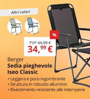 Sedia pieghevole Berger Iseo Classic