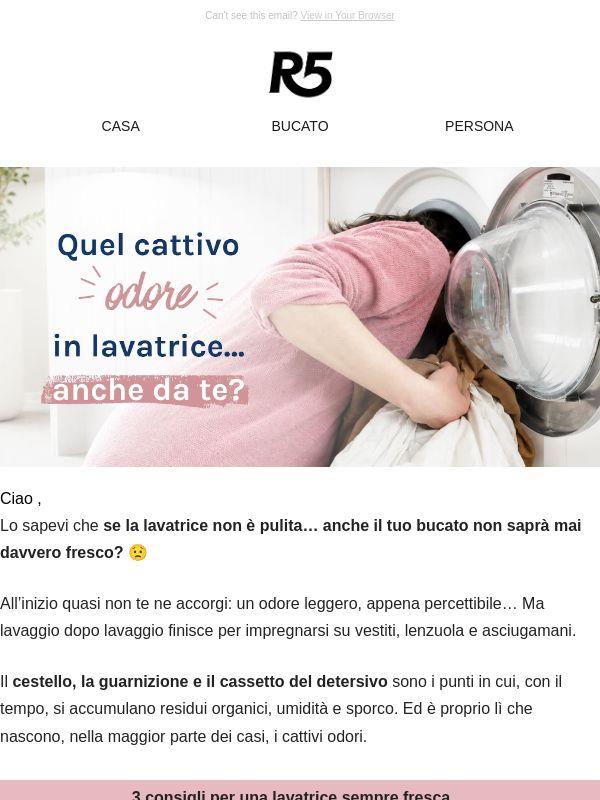 Cattivi odori nella lavatrice? 😱