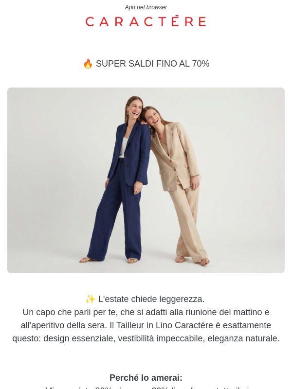 Il Tailleur in Lino che aspettavi è qui.