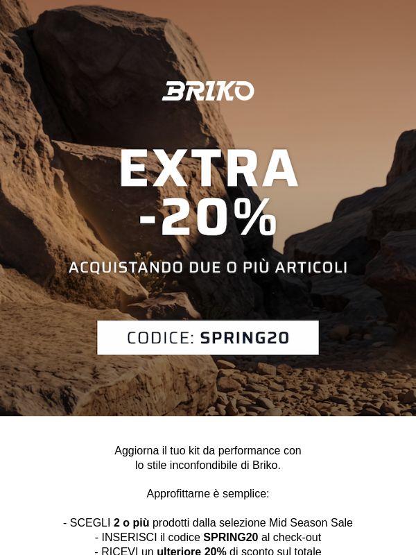 2 è meglio di 1: l’Extra -20% è qui.