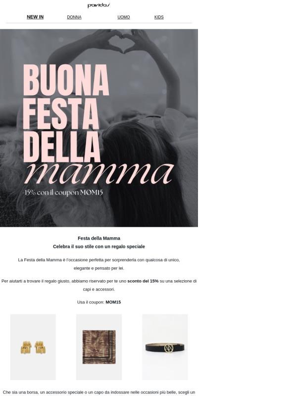 Festa della Mamma: -15% con il coupon MOM15