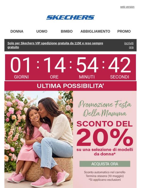 20% di sconto per la festa della mamma! ♥