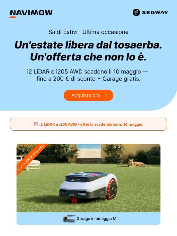 i2 LiDAR e i205 AWD: offerta scade domani.