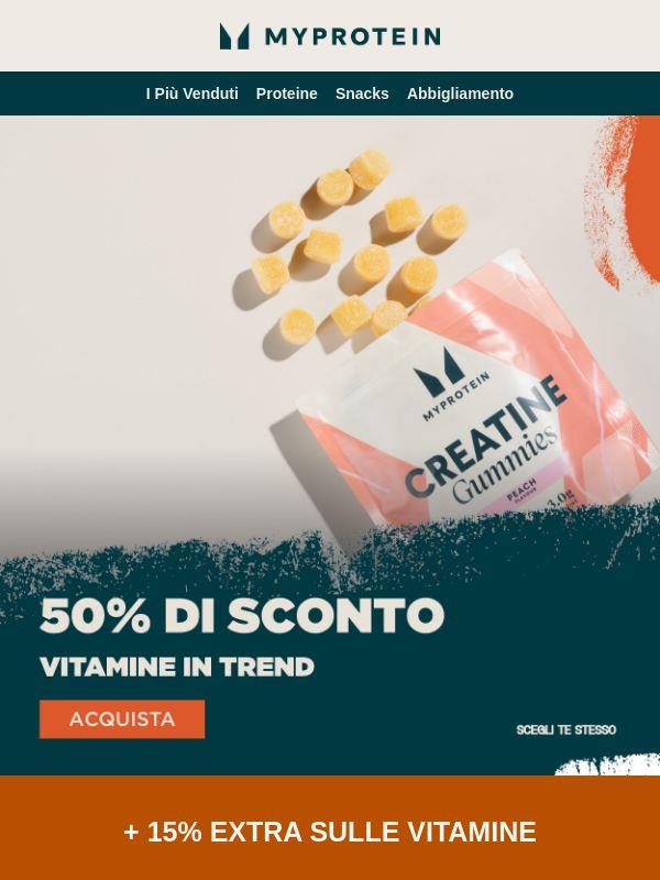 -50% sulle Vitamine in Trend 🎉