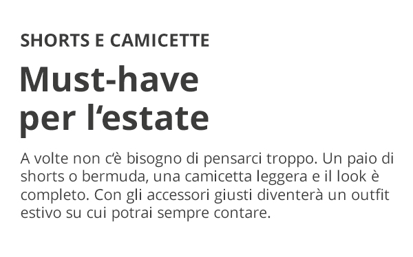 Must-have per l'estate