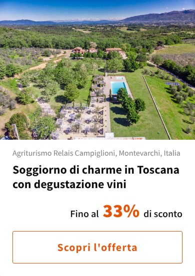 Soggiorno di charme in Toscana con degustazione vini