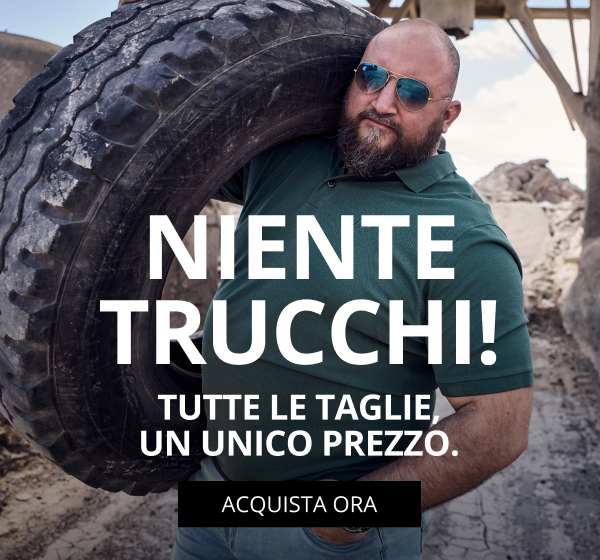 Tutte le taglie, un unico prezzo