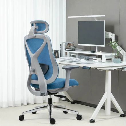 Sedia Ergonomica da Ufficio Poggiatesta Supporto Lombare Braccioli4D