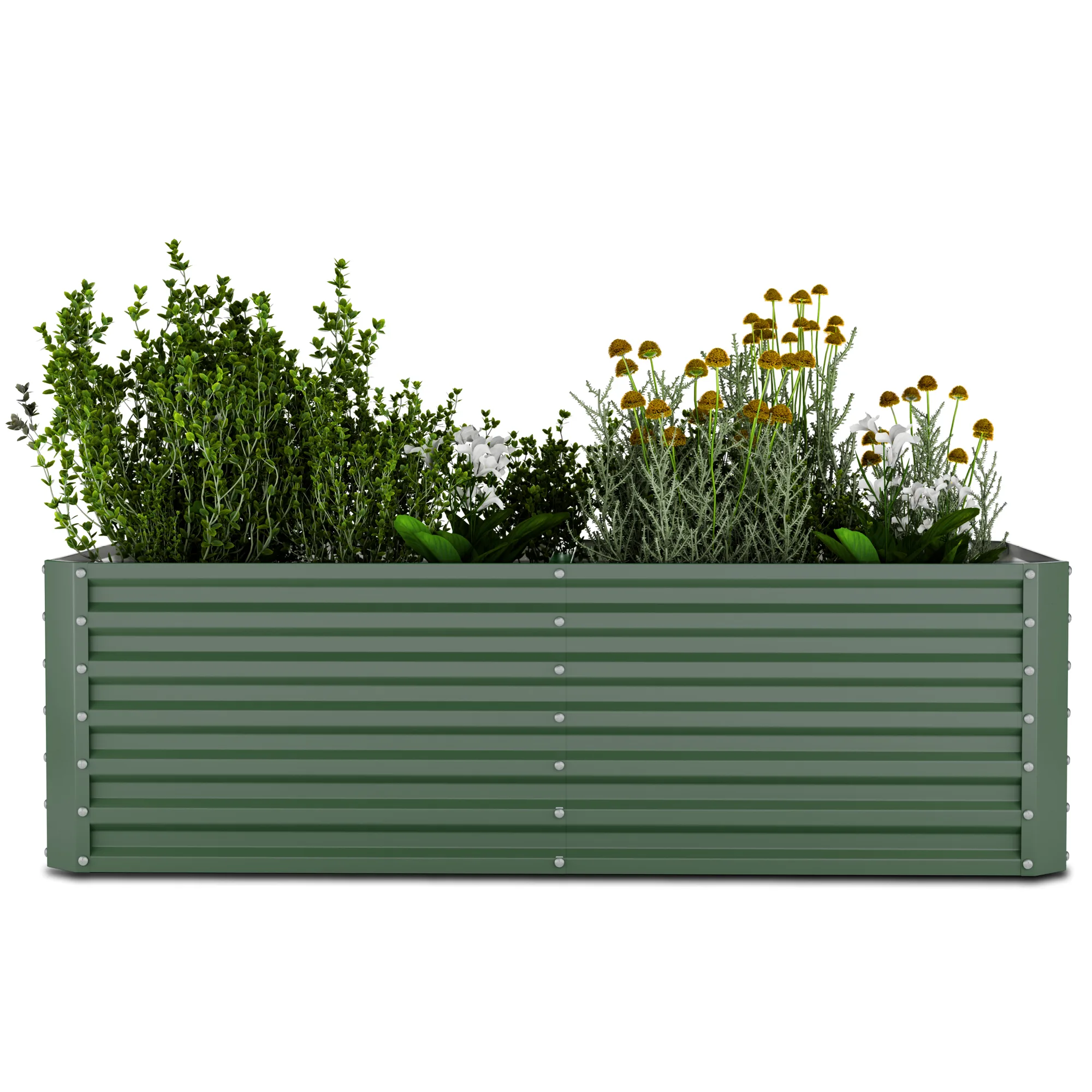 Terrabox 200x100x60 cm Fioriere rialzate Verde
