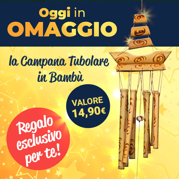 Campana Tubolare in Bambù in REGALO