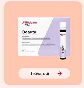 Flacone Redcare Vita Vitamina C 1000 mg da 120 compresse su sfondo pesca chiaro. In basso pulsante: &ldquo;Acquista ora&rdquo;.