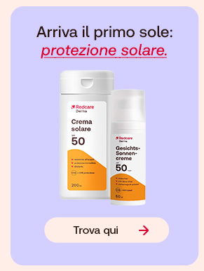 Illustrazione di una persona stilizzata circondata da simboli di energia su sfondo pesca. Testo: &ldquo;Vitamine and Minerali&rdquo;. In basso pulsante: &ldquo;Acquista ora&rdquo;.