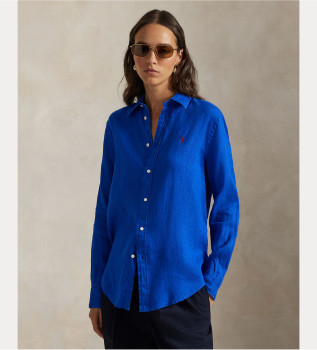 camicia-in-lino-blu-a-vestibilita-classica