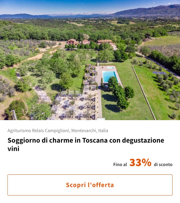 Soggiorno di charme in Toscana con degustazione vini