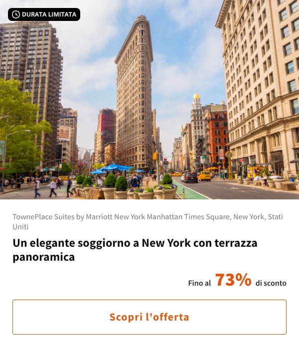 Un elegante soggiorno a New York con terrazza panoramica