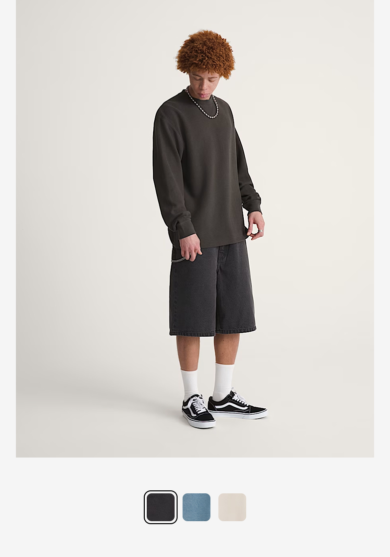 Check-5 Baggy Denim Shorts