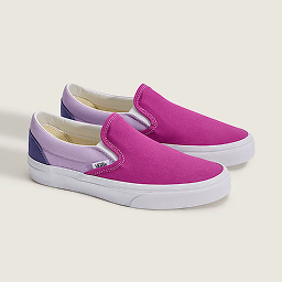 Color Block Purple Blues Classic Slip-On Shoe