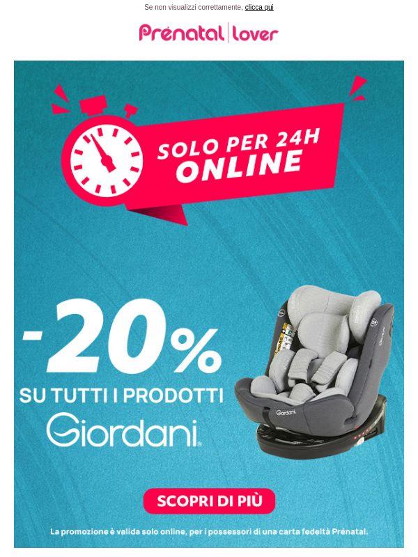 🚗Solo per 24 ore: -20% sui seggiolini auto e -30% abbigliamento