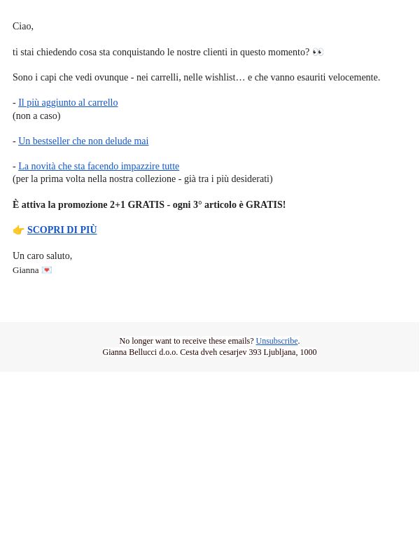 I capi più amati che non riesci a smettere di acquistare.