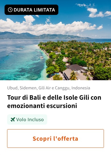Tour di Bali e delle Isole Gili con emozionanti escursioni