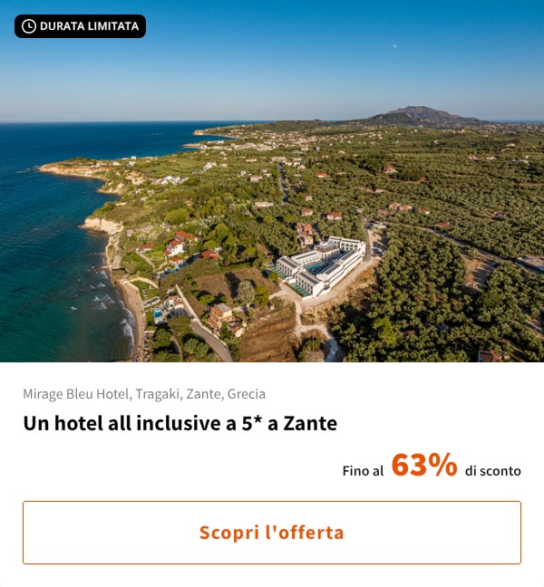 Un hotel all inclusive a 5* a Zante