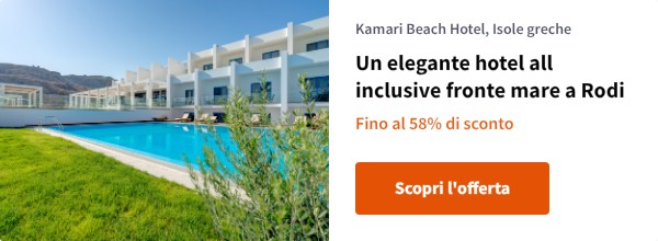 Un elegante hotel all inclusive fronte mare a Rodi