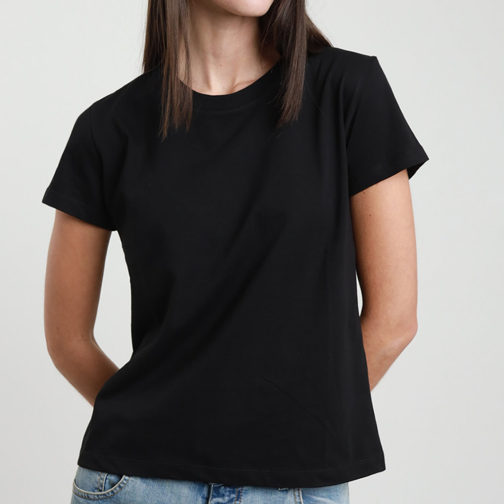 Image of T-SHIRT GIROCOLLO SLIM SH000904 DONNA SUSY MIX