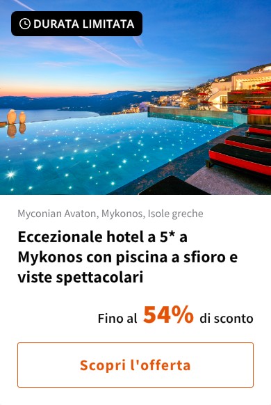 Eccezionale hotel a 5* a Mykonos con piscina a sfioro e viste spettacolari