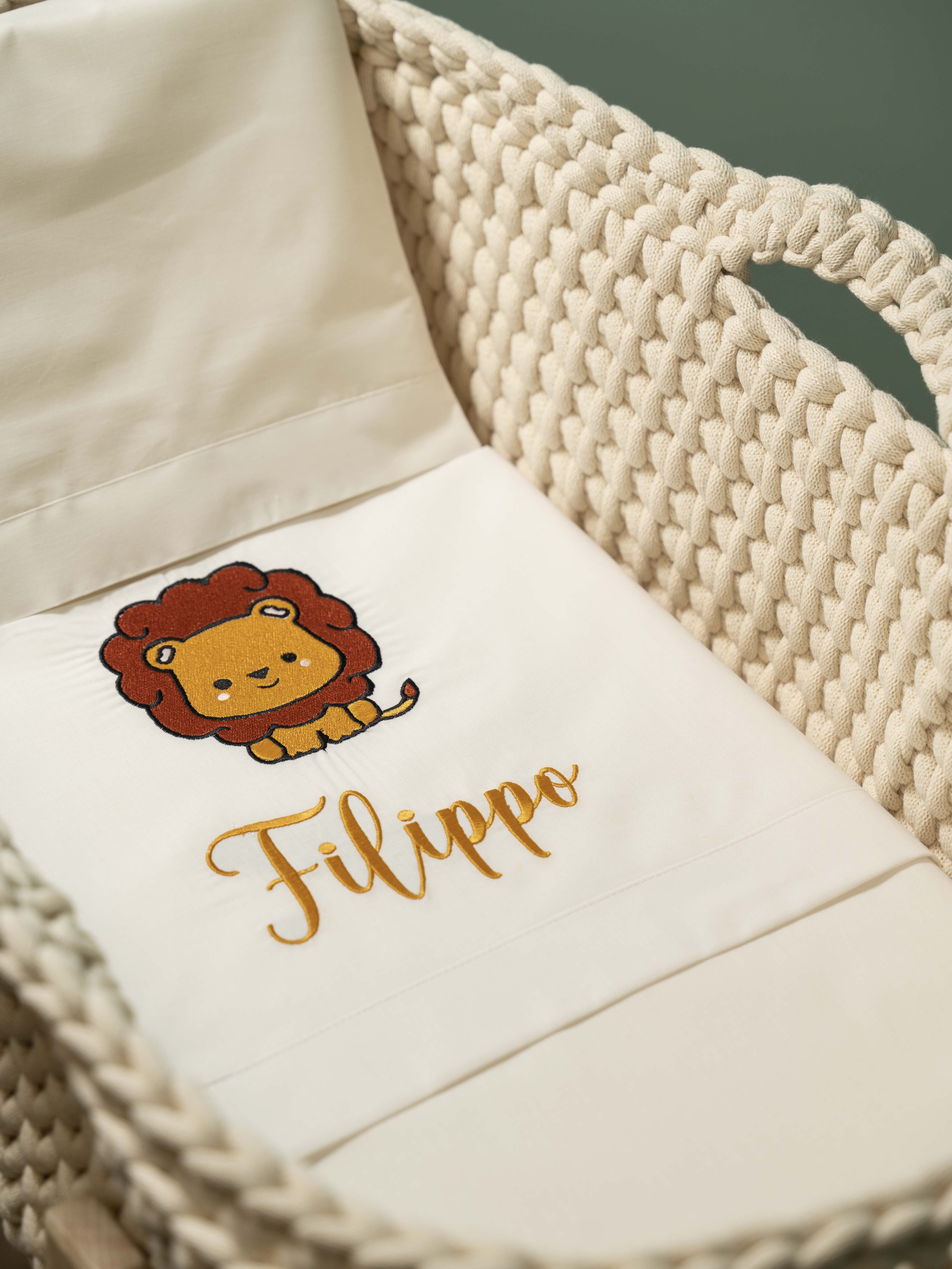 Image of Set lenzuola ricamate in Cotone Design Personalizzato