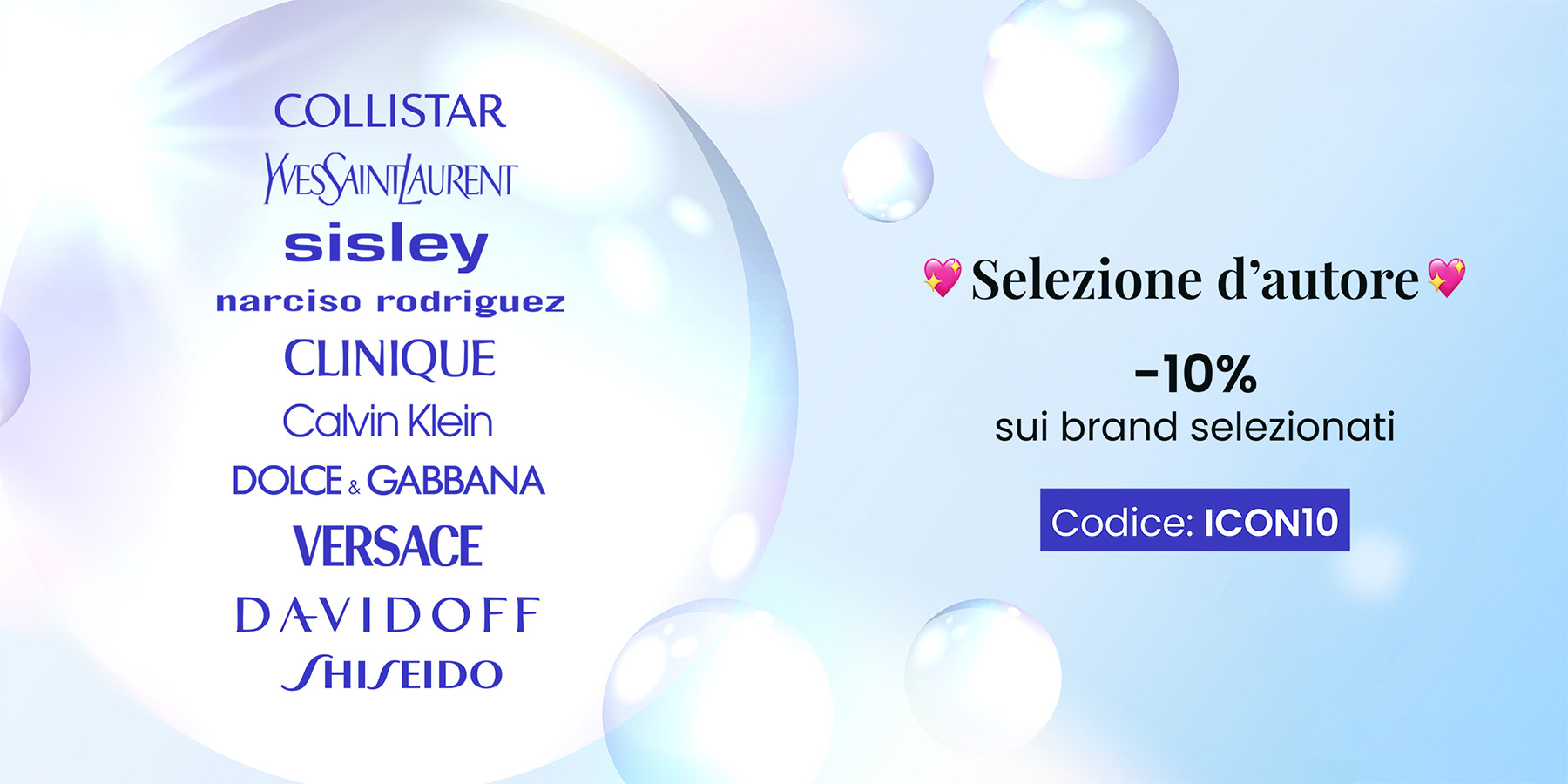 Voglia di Luce -✨ -10% su profumi, make-up, solari e prodotti per capelli con il codice CHIC10