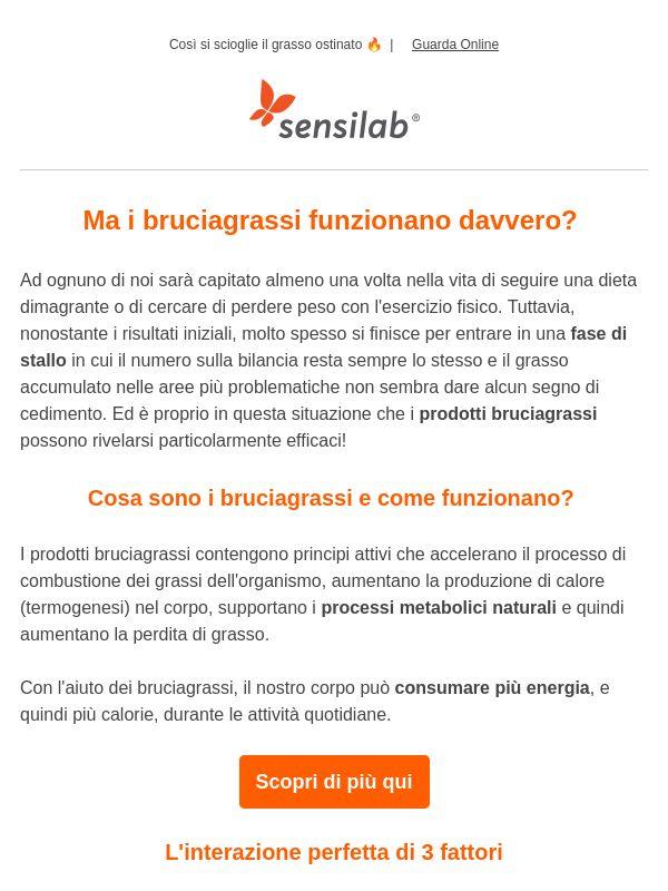 Come funzionano i prodotti bruciagrassi?👩‍⚕️